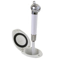 Scandvik Recessed Shower w6 White Hose  PushButton 12106P