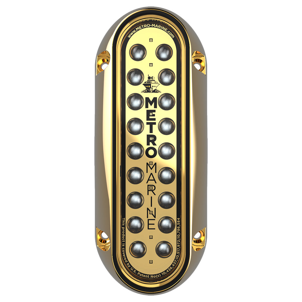 Metro Marine HighOutput Elongated Vertical Mount Light wIntelligent Monochromatic LEDs  Aqua 45 Beam FBME1VA345
