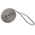 New England Rope 58 x 25 Nylon Double Braid Dock Line  Grey 50582000025