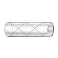 Trident Marine 12 x 50 Clear Reinforced PVC Hose Tubing Red  Blue Tracer 1620126