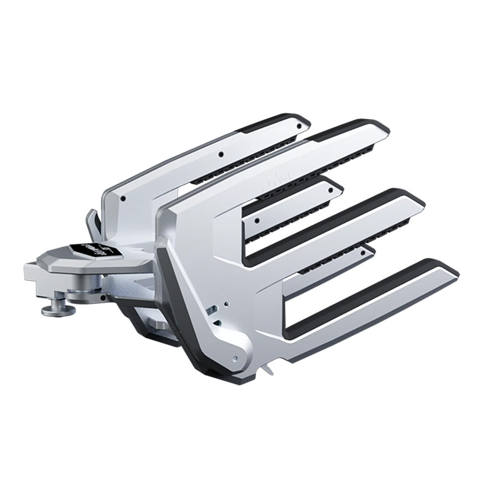 PTM Edge ClampForce 30 Clamping Wake Board Rack  Pair  Silver P134919010TEBCL