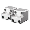 PTM Edge Board Rack Mount  4 Bolt  Silver  Pair P131681400TEBCL