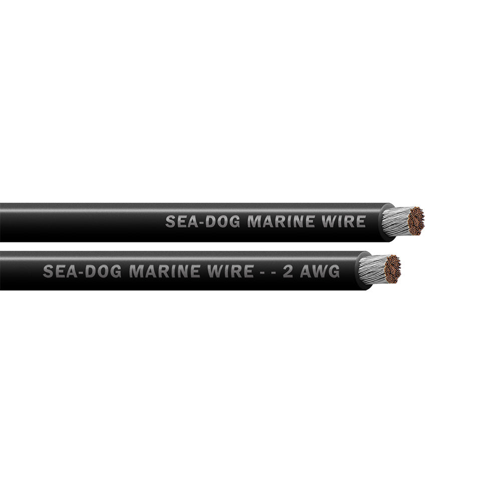 SeaDog 2 AWG Black Battery Cable  25 8002010
