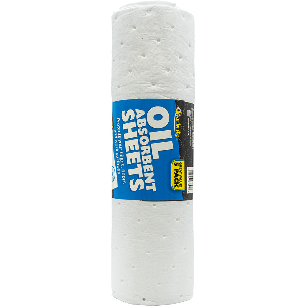 Star brite HighEfficiency Oil Absorbent Sheets 5Pack 91845