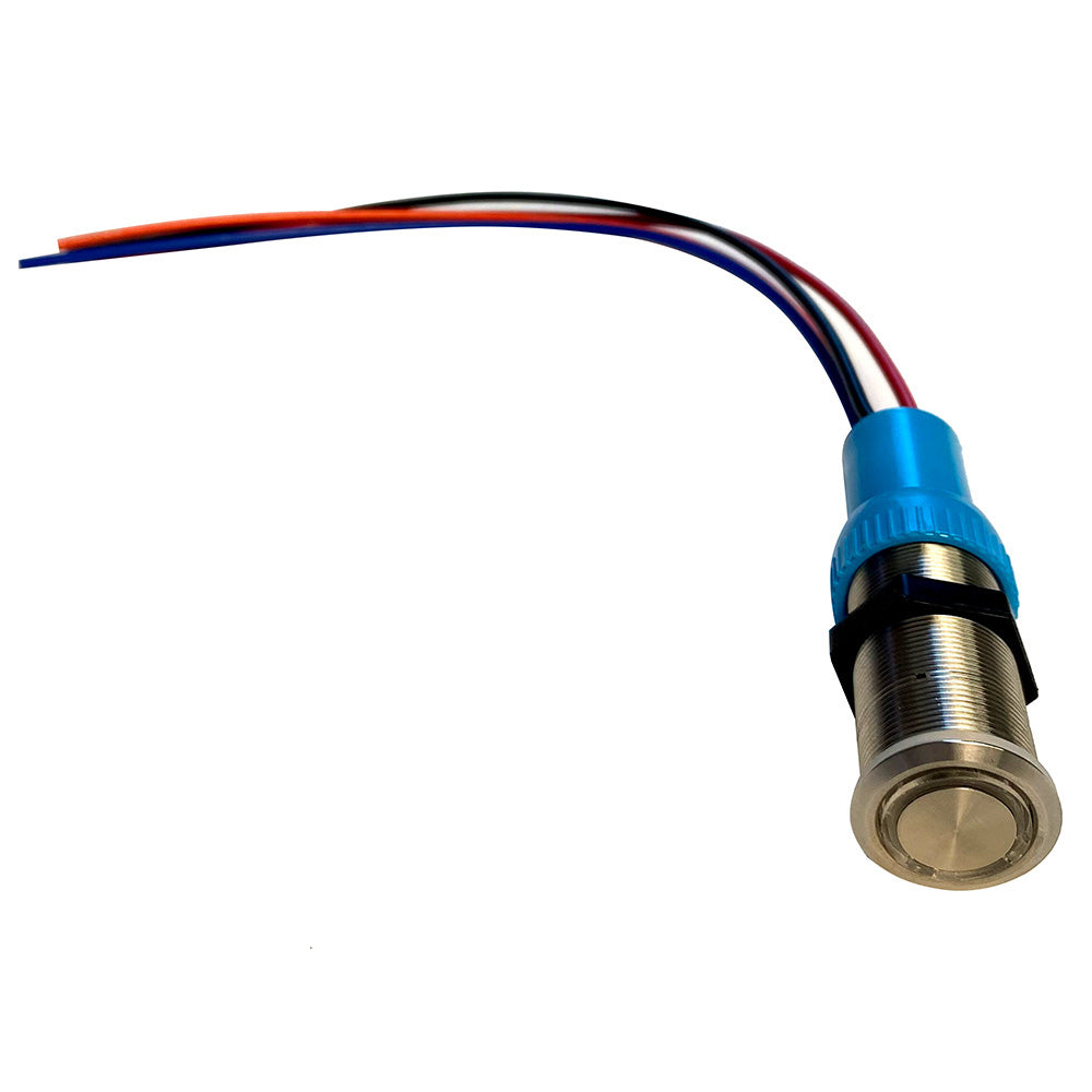 Bluewater 22MM Programmable Waterproof OffOn BlueRed Switch wBreaker 90601113