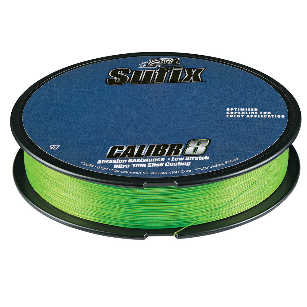 Sufix Calibr8 Braid 150yds 6lb  Neon Lime 694006L
