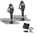 Lenco 9 x 9 Standard Trim Tab Kit wStandard Tactile Switch Kit 12V TT9X9