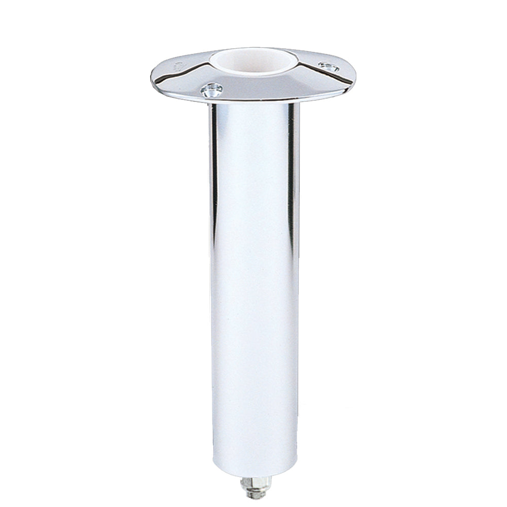 Lees 0 Degree SS Flush Mount Swivel Base Rod Holder  2 x 9  Medium RH5367V