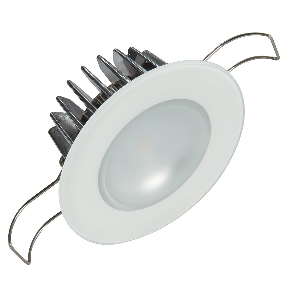 Lumitec Mirage  Flush Mount Down Light  Glass FinishNo Bezel  4Color RedBluePurple Non Dimming wWhite Dimming 113190
