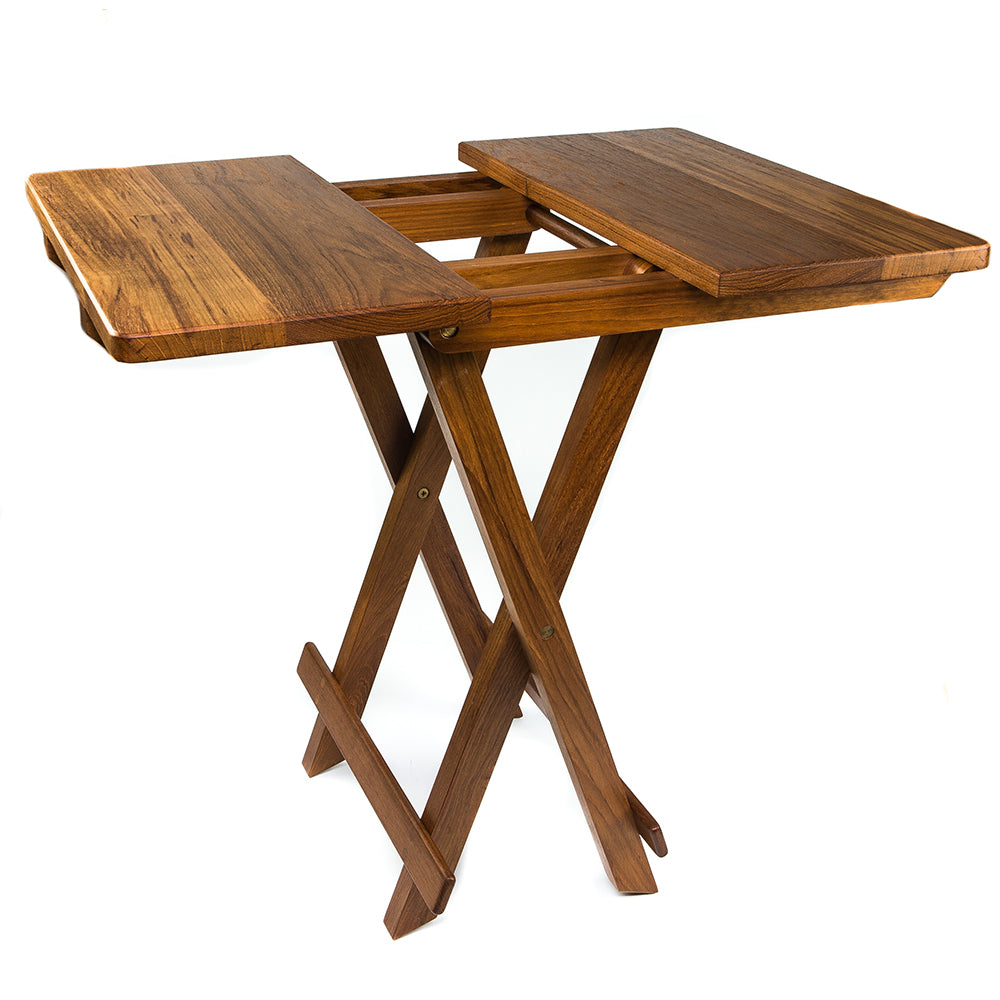 Whitecap Teak Solid Top Fold Away Table 60031