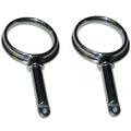 Perko Round Type Rowlock Horns  Plain Zinc 1267DP0ZNC