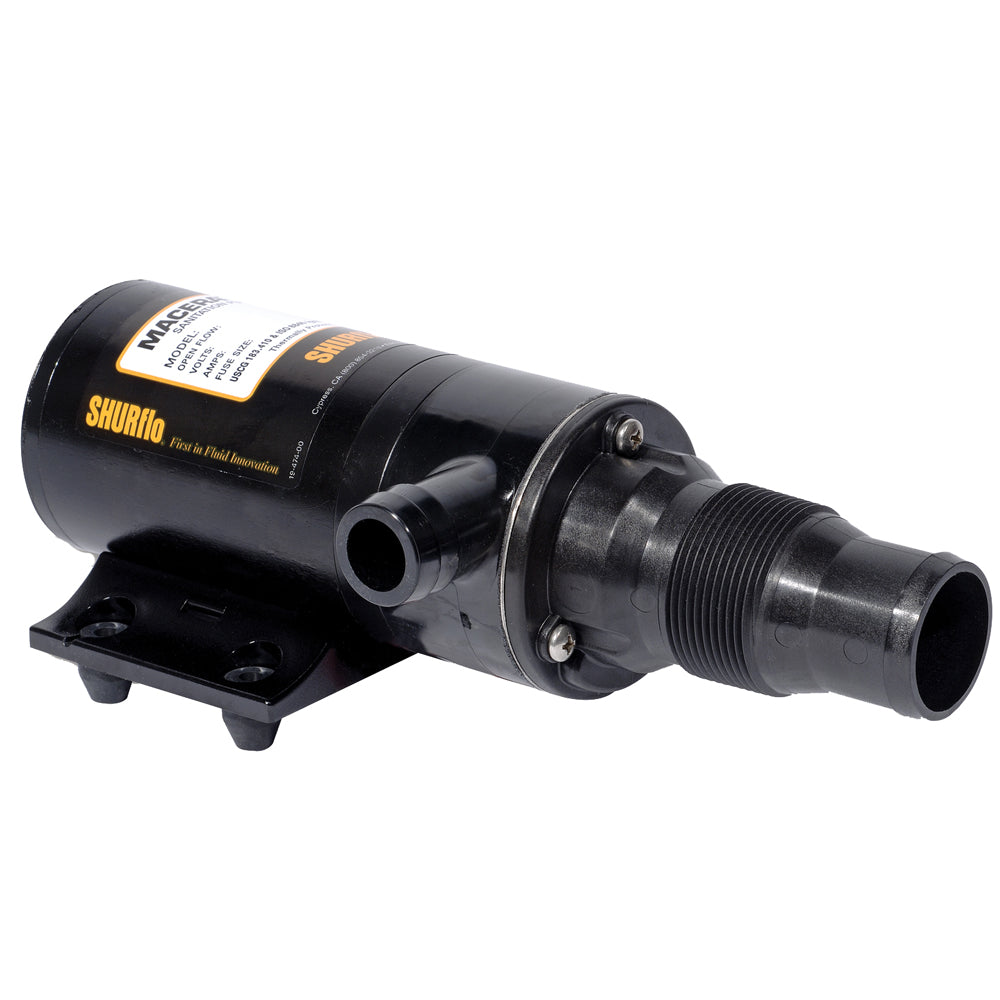 Shurflo by Pentair SelfPriming Dual Blade Macerator Pump  24VDC 13GPM 3200011