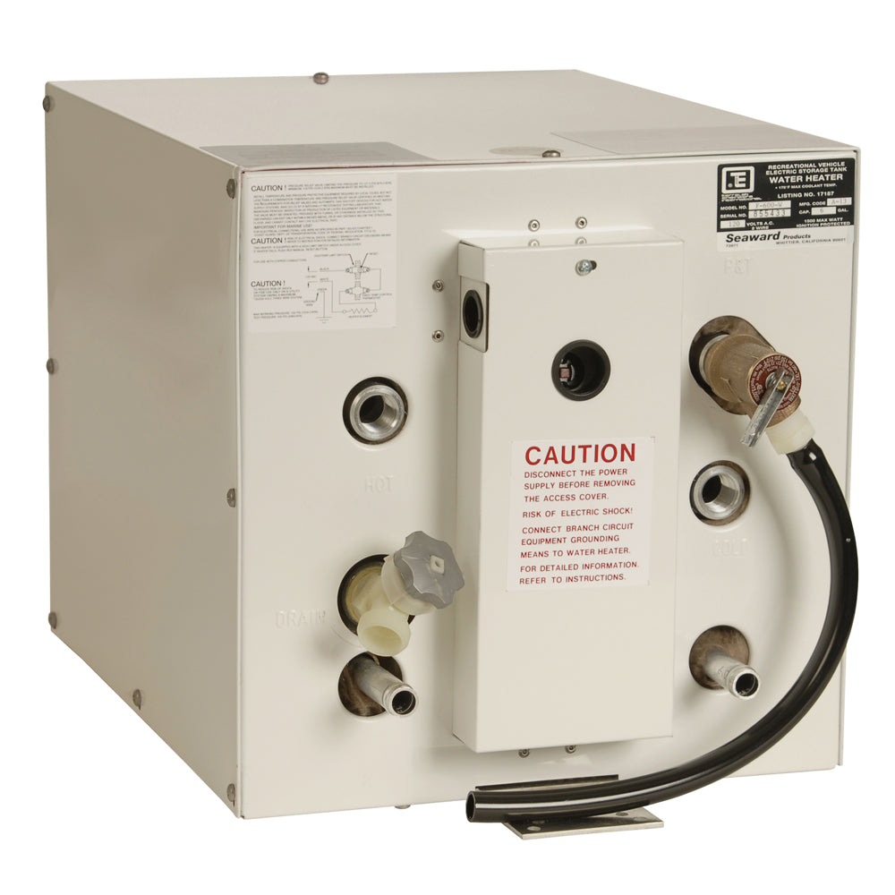 Whale Seaward 6 Gallon Hot Water Heater wFront Heat Exchager  White Epoxy  120V  1500W F600W