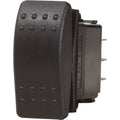 Blue Sea 7938 Contura II Switch DPDT Black  ONOFFON 7938