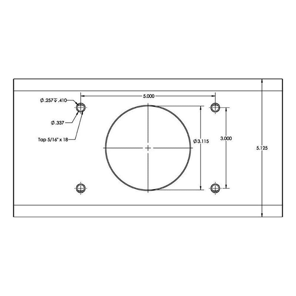 TACO TTop Extrusion Plate PreDrilled for Grand Slams  20  Pair GSE1939BSA20