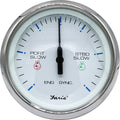 Faria 4 Chesapeake SS White Engine Synchronizer  Dual Gas  Var Ratio Alt Diesel 33801