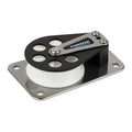 Schaefer Series 7 Flat BaseAluminum CheekDelrin Sheave 70411