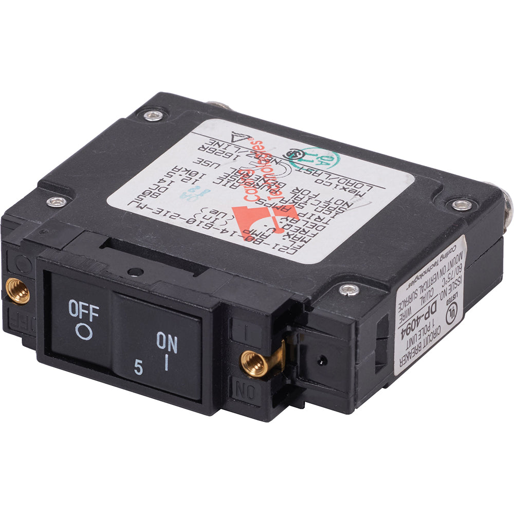 Blue Sea 7440 UL489 Circuit Breaker  5A Flat Rocker 7440