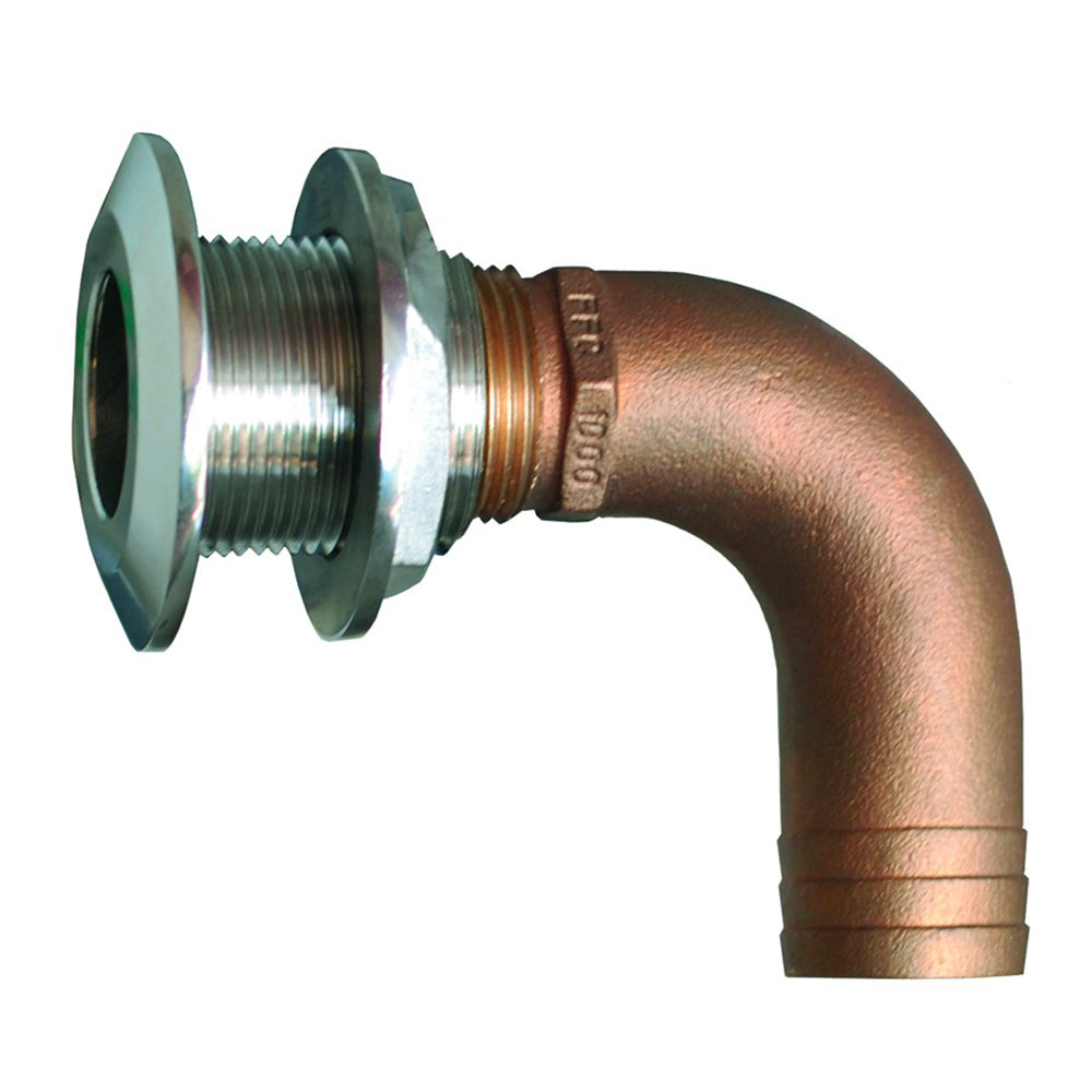GROCO 1 90 Degree Hose ThruHull Fitting HTHC1000S