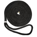 New England Ropes 12 Double Braid Dock Line  Black  25 C50541600025