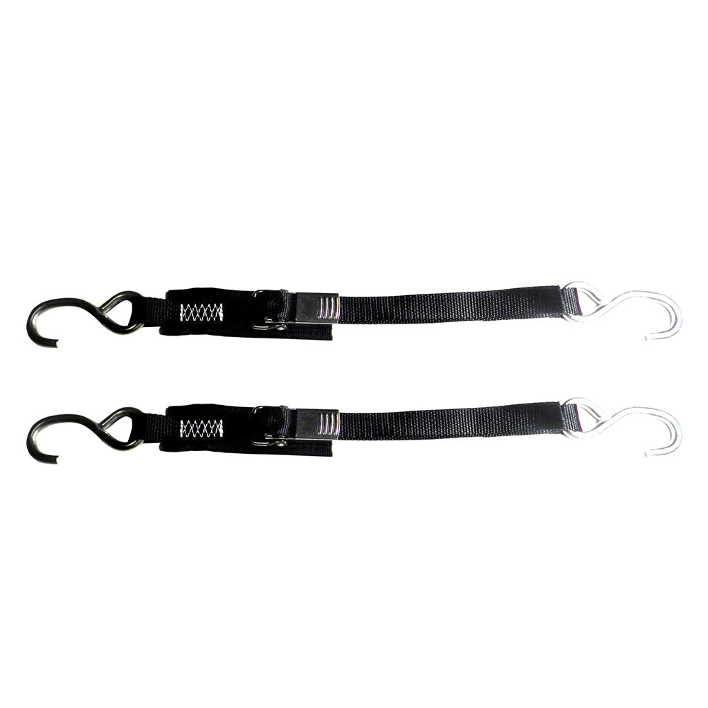 Rod Saver Stainless Steel Quick Release Transom TieDown  1 x 2  Pair SS1QRTD2
