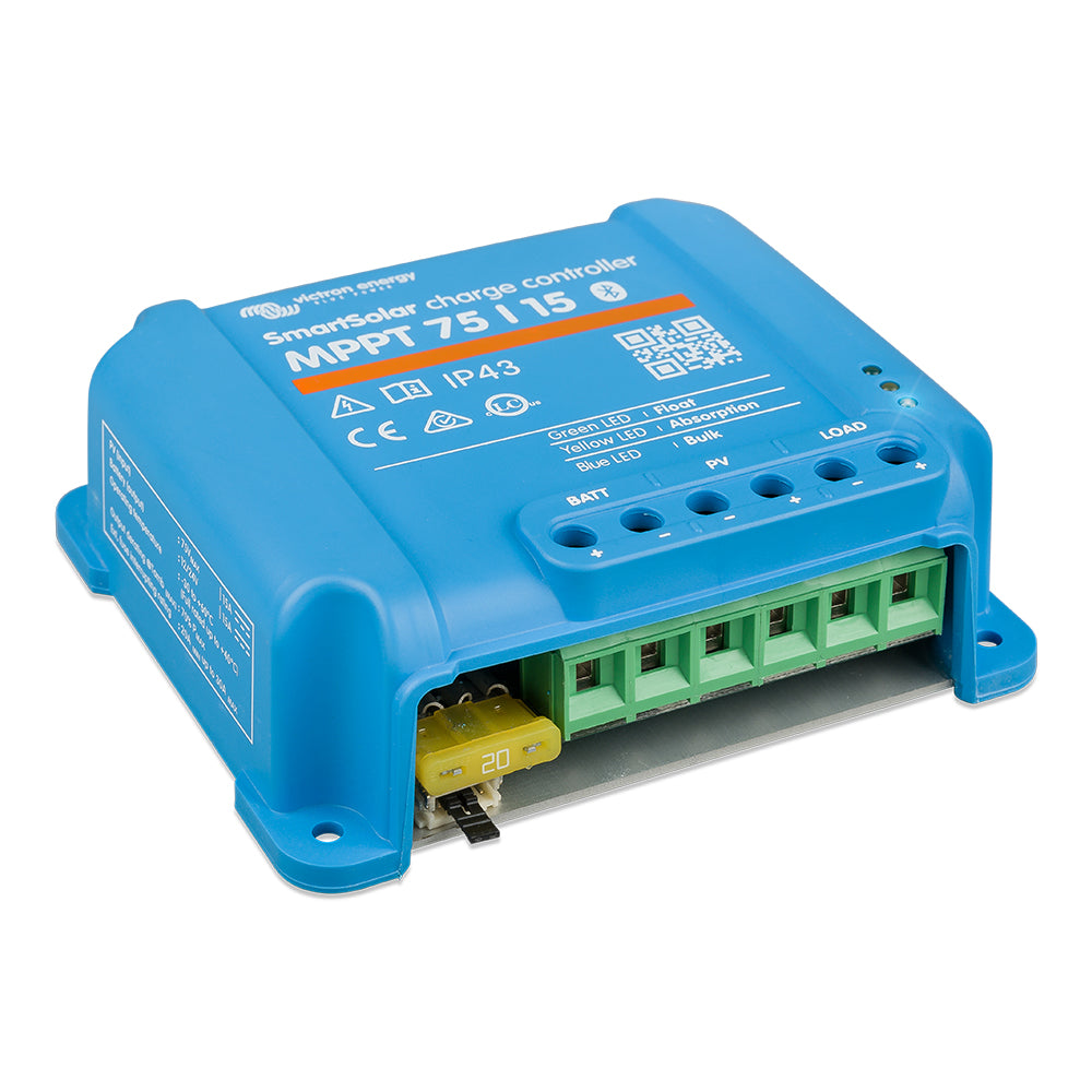 Victron SmartSolar MPPT Solar Charge Controller  75V  15Amp  UL Approved SCC075015060R