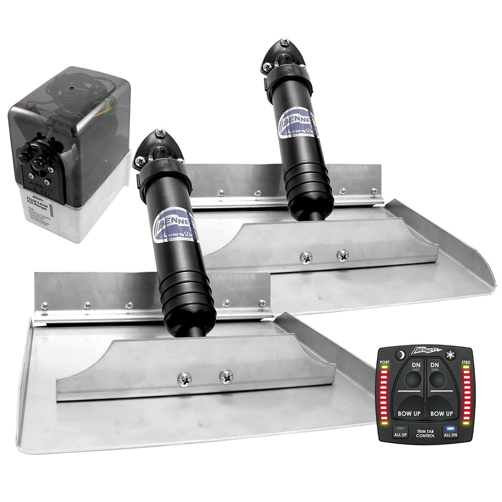 Bennett 12x12 Hydraulic Trim Tab System wOne Box Indication 1212OBI