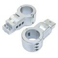PTM Edge Board Rack Mounts  25 Pipe Clamp  Silver P131982500TEBCL
