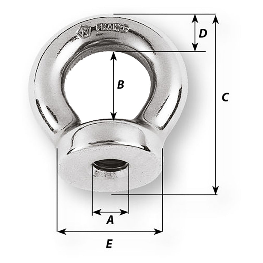 Wichard 14 Eye Nut  12 Diameter 06331