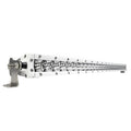 Black Oak Pro Series 30 Single Row 30 LED Light Bar  Combo Optics  White Housing 30CMS5OS
