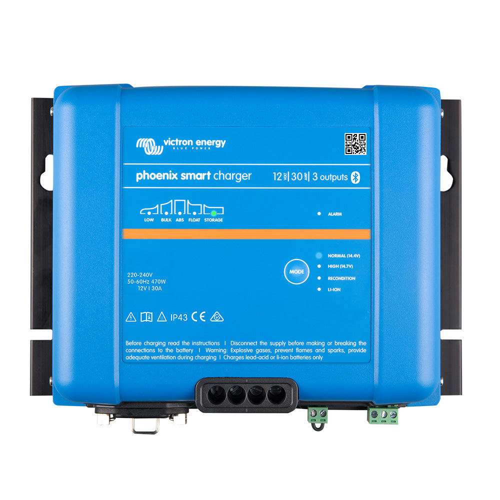 Victron Phoenix Smart IP43 Charger 1230 3 120240VAC Requires 515P Mains Cord PSC123053095