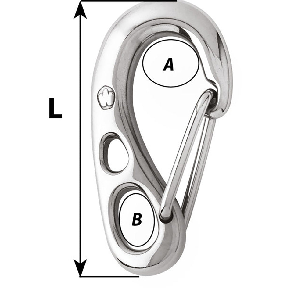 Wichard HR Safety Snap Hook  100mm Length  31516 02382