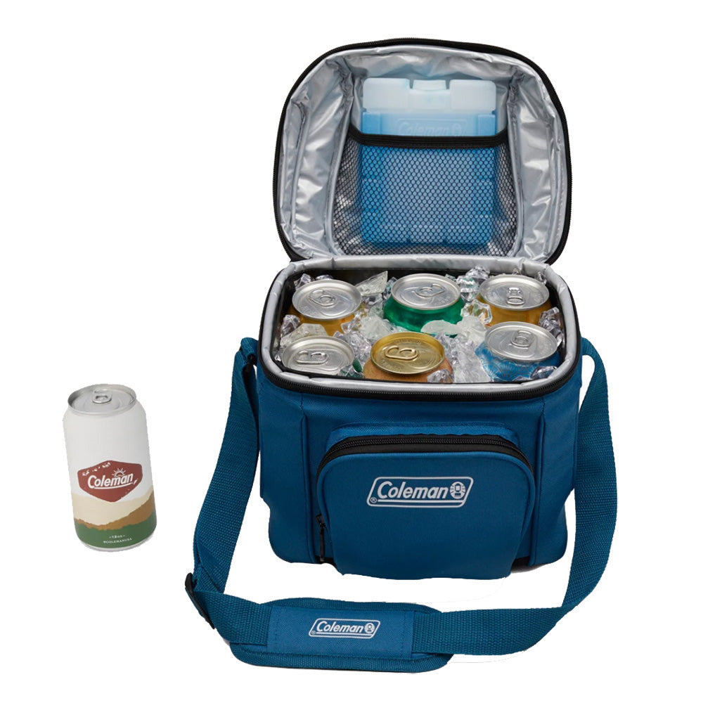 Coleman CHILLER 9Can SoftSided Portable Cooler  Deep Ocean 2158134